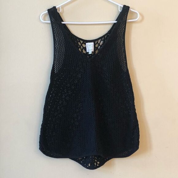 Ella Miss Cable Knit Sweater Tank - Picture 1 of 7